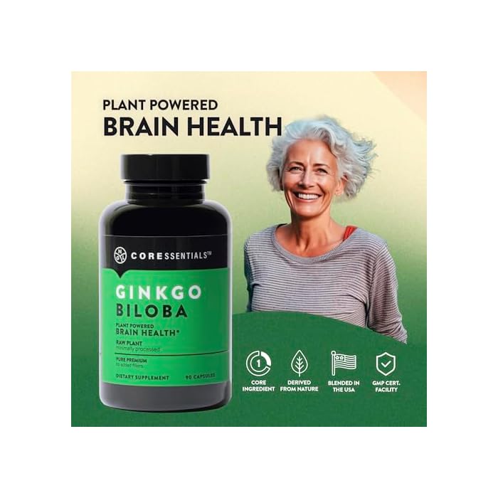 NGL Ginkgo Biloba - 90 Capsules, Plant-Powered Brain Health Supplement, Pure Premium Raw Plant Formula, Minimally Processed, No Added Fillers - Image 3
