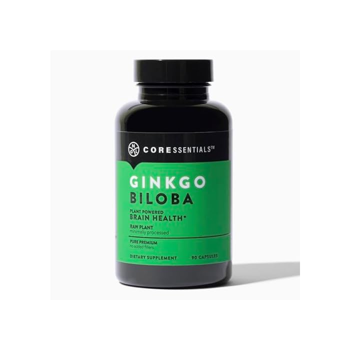 NGL Ginkgo Biloba - 90 Capsules, Plant-Powered Brain Health Supplement, Pure Premium Raw Plant Formula, Minimally Processed, No Added Fillers - Image 1