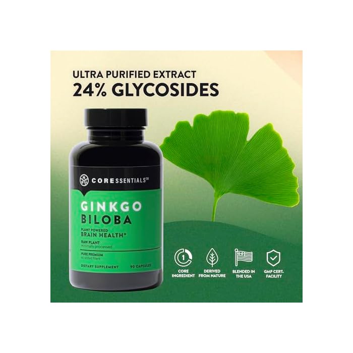 NGL Ginkgo Biloba - 90 Capsules, Plant-Powered Brain Health Supplement, Pure Premium Raw Plant Formula, Minimally Processed, No Added Fillers - Image 5