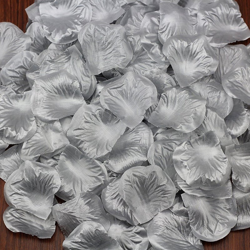 Riverbyland Artificial Grey Flowers Petals 1000 pcs Craft Supplies - Image 3