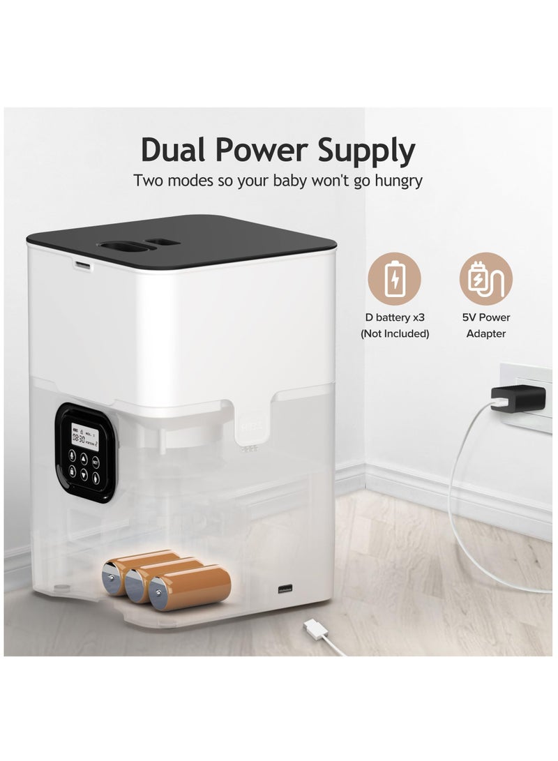Arabest Automatic Cat Feeders - Automatic Pet Feeders for Cats and Dogs, Dry Food Dispenser with Desiccant Bag, Timed Cat Feeder, Programmable Portion Size Control 4 Meals Per Day, 10s Voice Recorder  - Image 5