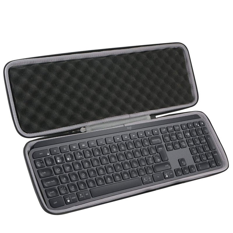 co2CREA Hard Case Replacement for Logitech MX Keys S/MX Keys Advanced Wireless Illuminated Keyboard (Case for MX Keys Keyboard, Black Case) - Image 1