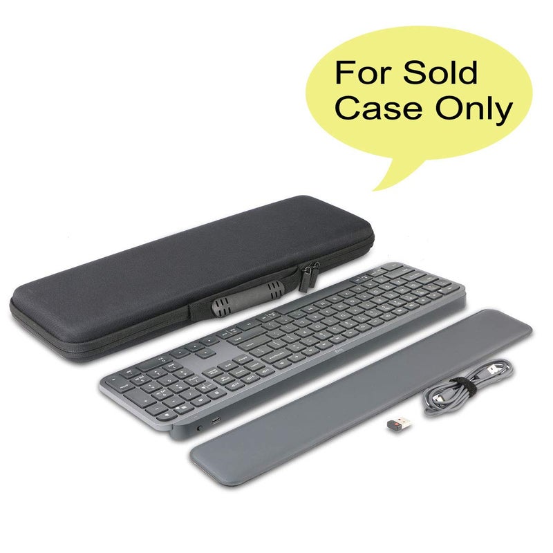 co2CREA Hard Case Replacement for Logitech MX Keys S/MX Keys Advanced Wireless Illuminated Keyboard (Case for MX Keys Keyboard, Black Case) - Image 2