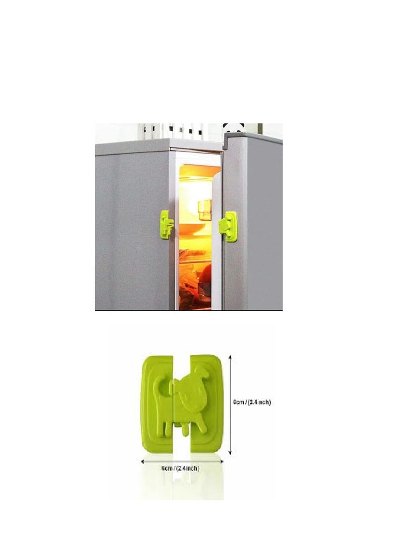 Generic 2 Child Safety Locks Designed With Cartoon Drawings In The Shape Of A Puppy For Cabinets Refrigerators And Cupboards MultiColored  - Image 2