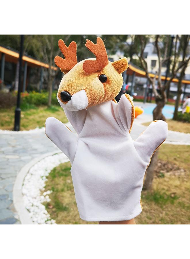 الأزرق جي دبليو دمى الحيوانات الجديدة دببة القطيفة لعبة قفازات خمسة أصابع دمى جرو التوزيع - Image 1