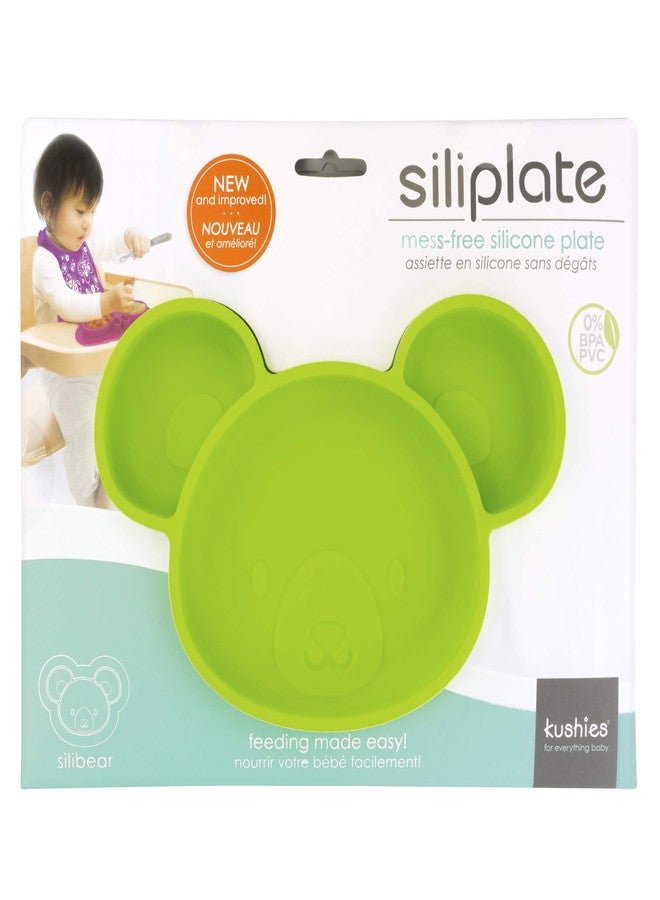 Kushies Bear Siliplate Silicone Plate, Green - Image 2