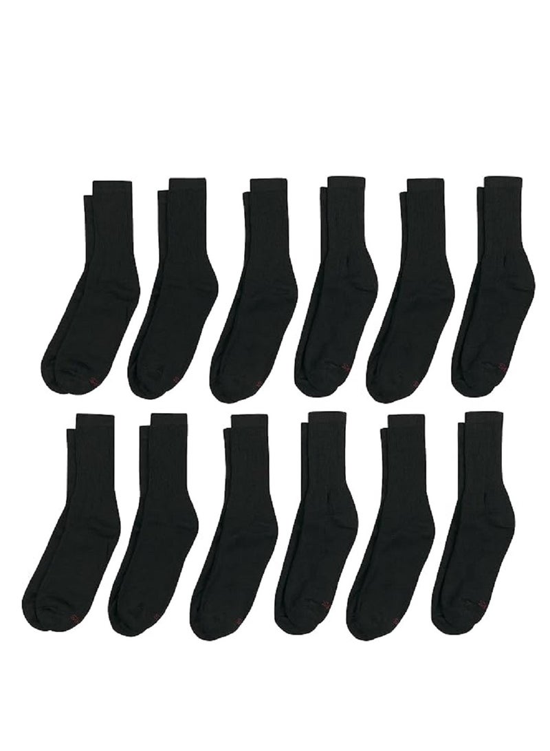 Men's Double Socks Pack of 12 Pairs, Available in Large and Tall Size  - Image 1