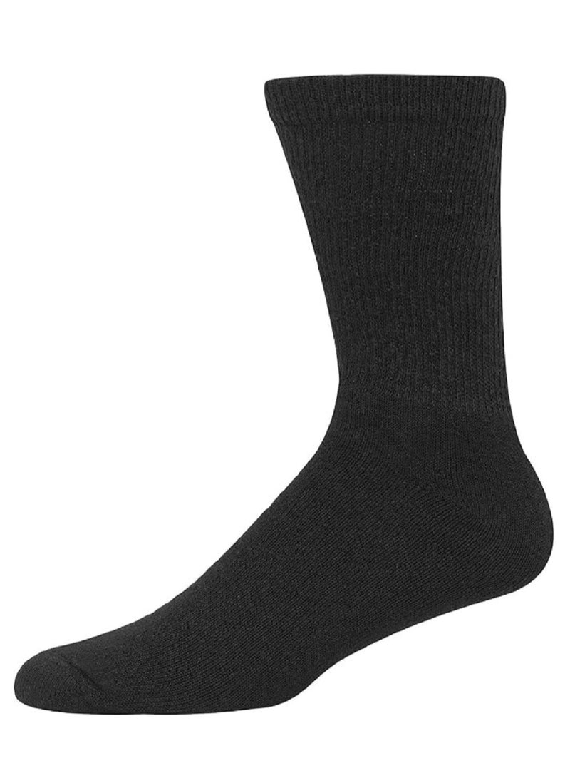 Men's Double Socks Pack of 12 Pairs, Available in Large and Tall Size  - Image 2