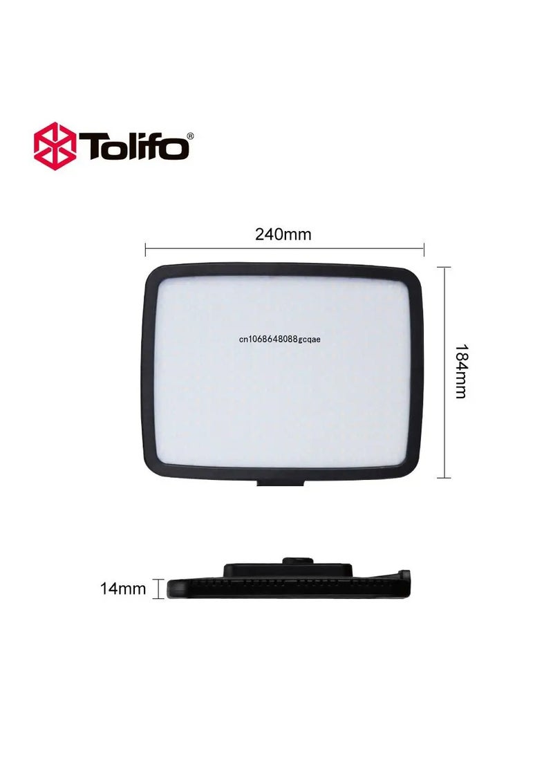 Tolifo - TOLIFO Light Led Panal PT-F36B with color range 3200-5600, Number of Led Lamps 360, (72 Watt) , 680 gram (Model :PT-F36B) - Image 1