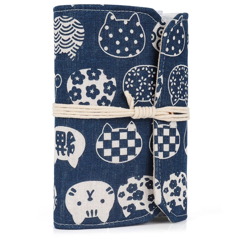 Coopay Knitting Needle Case Circular Knitting Needles Storage Bag with 11 Clear Zipper Pockets for Short or Long Circular Pins Storage