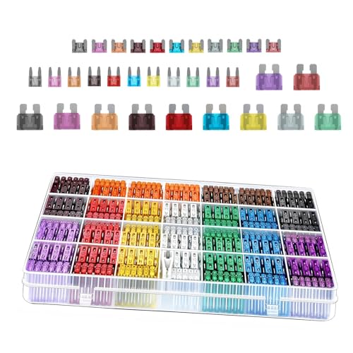 Ferianl 300PCS Car Fuses Assortment Kit, Micro & Mini & Standard Blade Fuse Kit, Universal Replacement Blade Fuses for Auto, Sedan, Boat, RV (2A/3A/5A/7.5A/10A/15A/20A/25A/30A/35A/40A) - Image 1