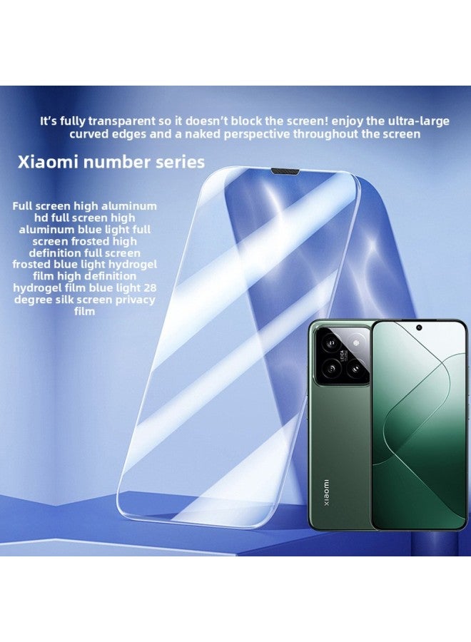 Xiaomi 13pro Tempered Film HD Full Coverage Applicable Xiaomi 9SE Hydrated Film Digital Series Flat Mobile Phone Film-Colour:Hydrogel Film Blue Light (free Film Artifact)-Size:Xiaomi 15 (unlocked Version)  - Image 2