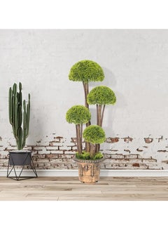Generic Best Indoor Decor Oh Arts 95cm UV resistant Plastic Faux Topiary Ball Greenery Plants Bonsai Artificial Tree in Pot  - Image 2