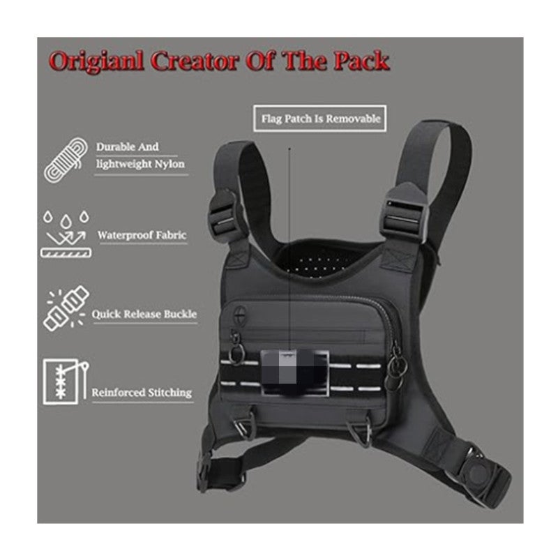 Hot-Selling Outdoor Multi-Functional Tactical Chest Bag Running Sports Hiking and Cycling Fitness Bag Tactical Storage Bag - Image 3