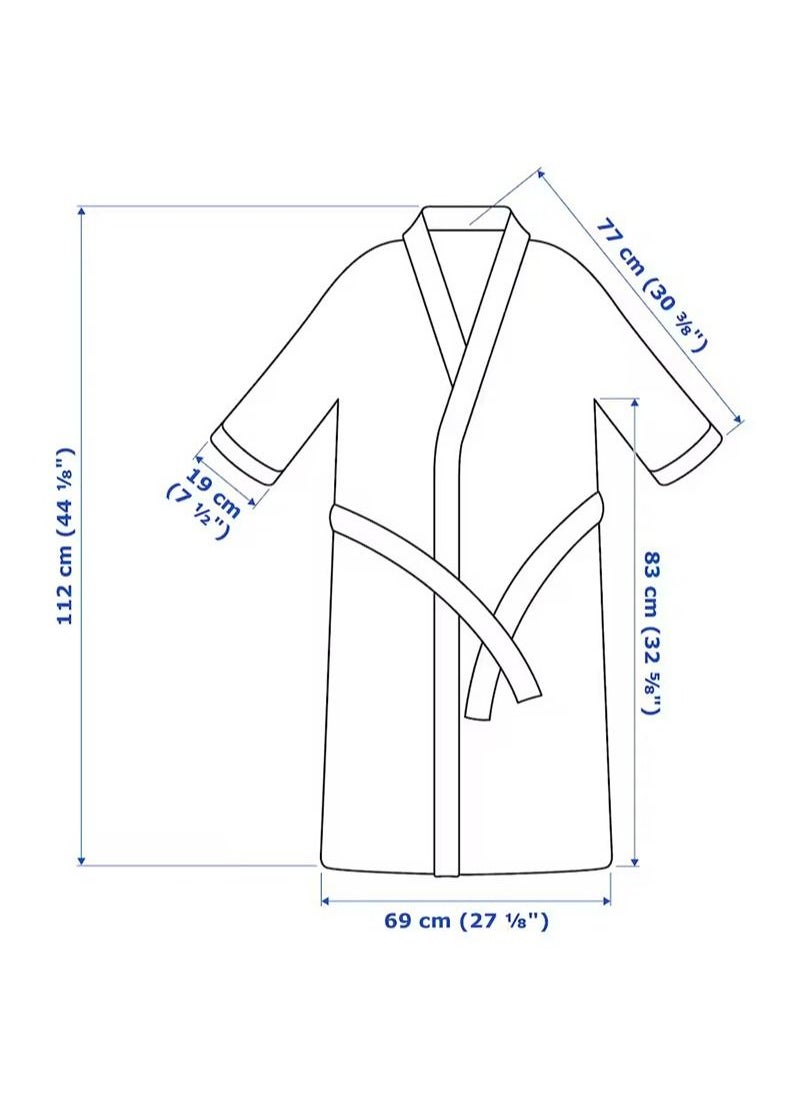 Generic - Bath Robe White Small And Medium - Image 1