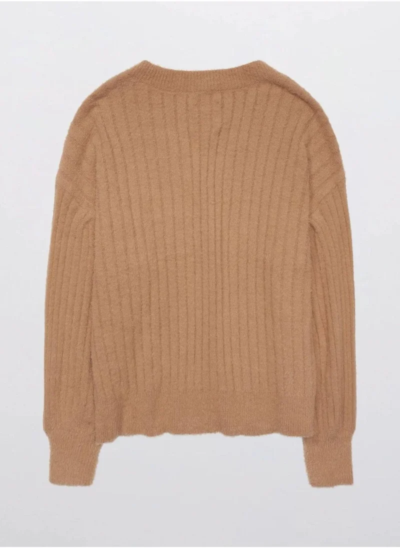 آري من امريكان ايجل V-Neck Ribbed Sweater