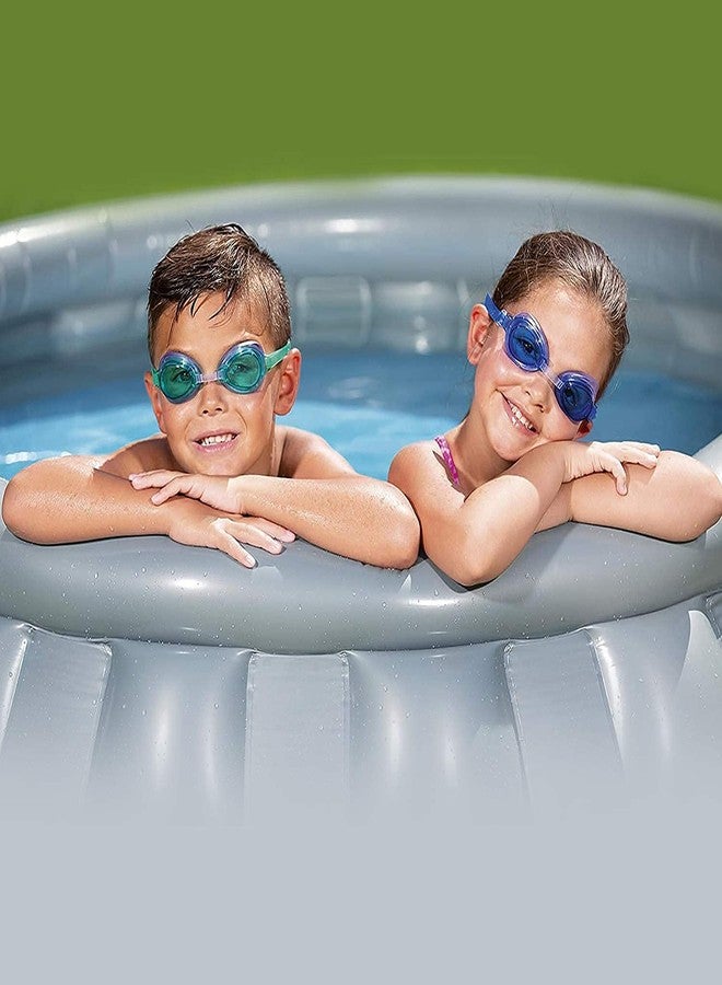 غلان حوض استحمام دائري قابل للنفخ على شكل سفينة فضائية من جلان، مناسب للأطفال، ملحقات حمامات السباحة، مجموعة قابلة للنفخ، ملحقات حمامات السباحة الصيفية والشاطئية، ألعاب مائية ممتعة للكبار (حوض استحمام دائري) - Image 3