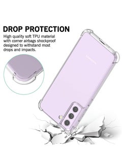 Waldic Samsung Galaxy S21 FE Case | Designed for Samsung Galaxy S21 FE Case | Slim Flexible TPU Airbag Bumper Shock Absorption Rubber Soft Silicone Case Cover Fit for Samsung Galaxy S21 FE | Clear  - Image 5
