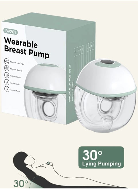 Electric Breast Pump – Portable, Hands-Free, Quiet, Rechargeable with 2000mAh Battery, 3 Modes, 9 Suction Levels, Type-C Charging, 210ml Capacity – BPA-Free