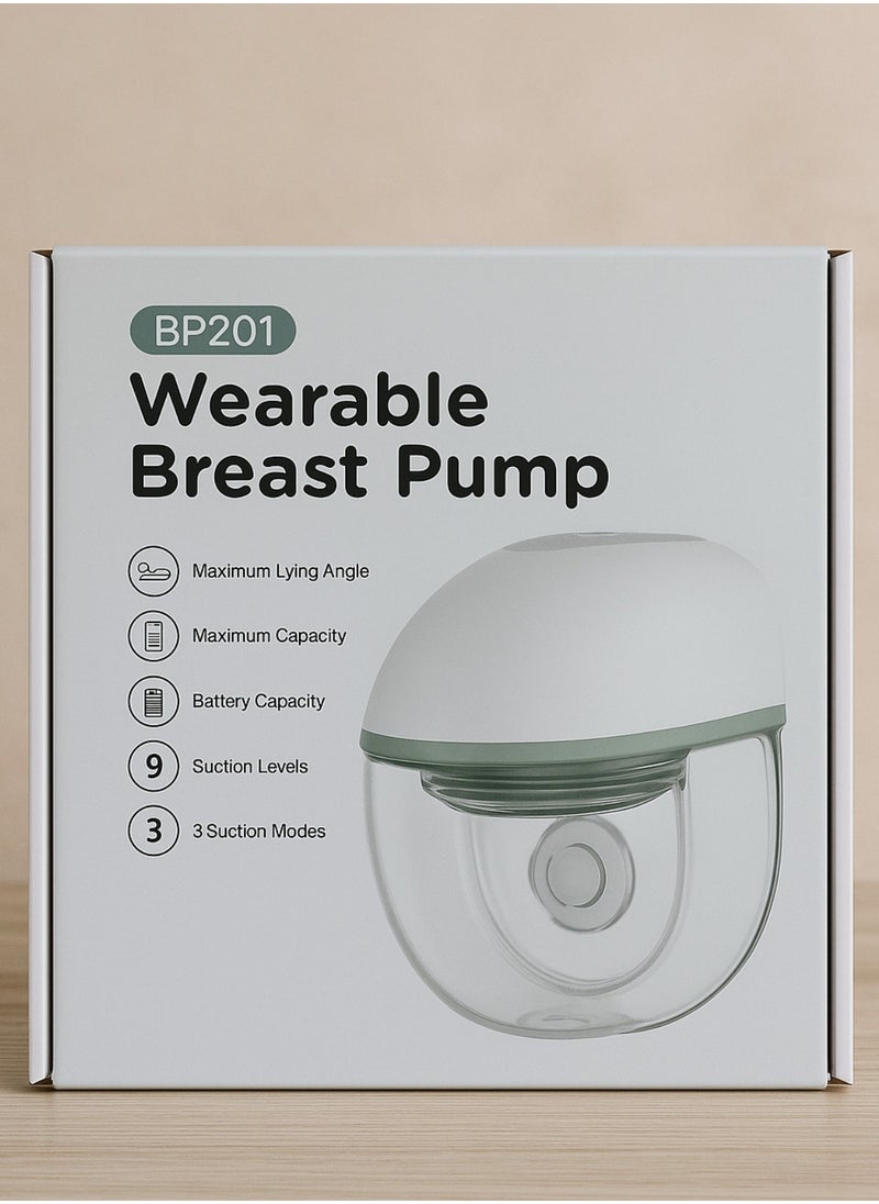 Electric Breast Pump – Portable, Hands-Free, Quiet, Rechargeable with 2000mAh Battery, 3 Modes, 9 Suction Levels, Type-C Charging, 210ml Capacity – BPA-Free