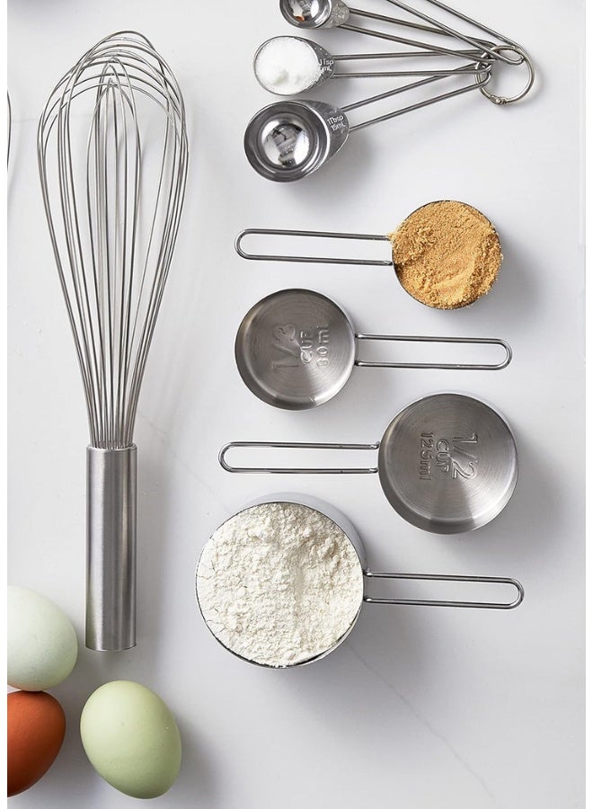 12-Inch Stainless Steel Balloon Whisk – Satin Finish Wire Whisk for Mixing, Beating & Whipping – Lightweight Handle, Durable, Dishwasher Safe - Image 3