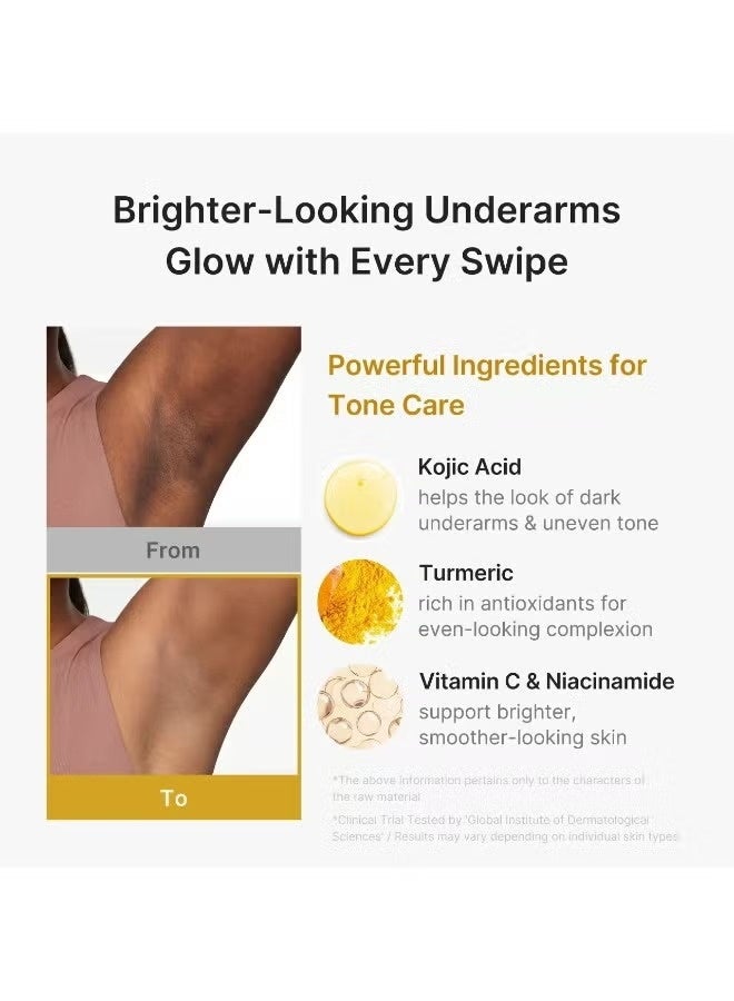 Kojic Acid u0026 Turmeric Aluminum-Free Deodorant | Vanilla u0026 Pistachio Perfumed Stick, All-Day Odor Protection for Women u0026 Men | Underarm Brightening Care | No White Marks, 2.92 oz - Image 5