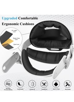 KASTWAVE Head Strap with Battery for Oculus Quest 3, 6000mAh Battery Pack for Extended 8 Hrs of Playtime, Fast Charging VR Power, Adjustable Elite Strap Enhanced Support and Balance in VR  - Image 5