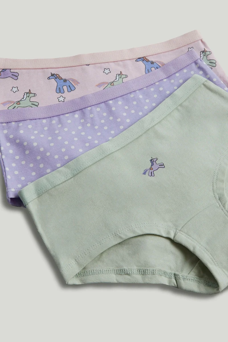 mothercare 3 Pack Party Horse Hipster Briefs