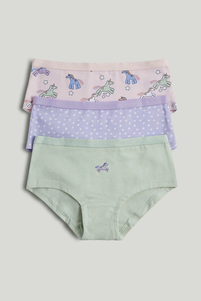 mothercare 3 Pack Party Horse Hipster Briefs