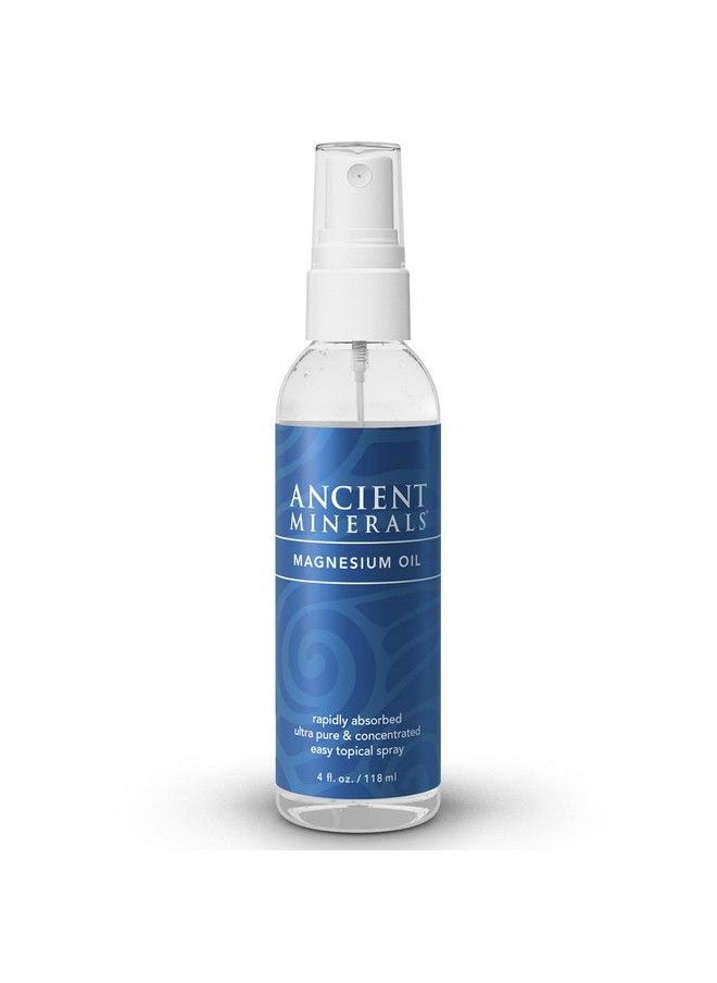 Ancient Minerals Magnesium Oil Spray Bottle High Concentration Topical Genuine Zechstein Magnesium Chloride Topical Magnesium (4Fl Oz)  - Image 2