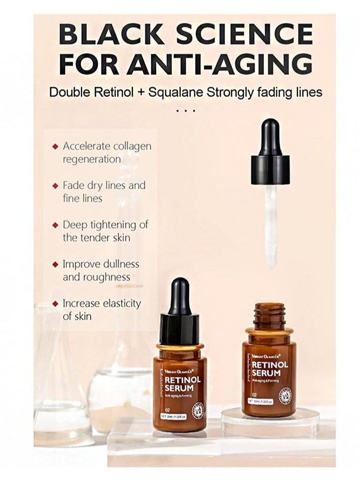 Vibrant Glamour - VIBRANT GLAMOUR( Pack of 4) 30g Retinol Face Cream+Retinol Eye Serum +Retinol Serum+ Retinol  Eye Cream  Anti-aging Anti-oxidant Reduce Fine Lines Firming Whitening - Image 1
