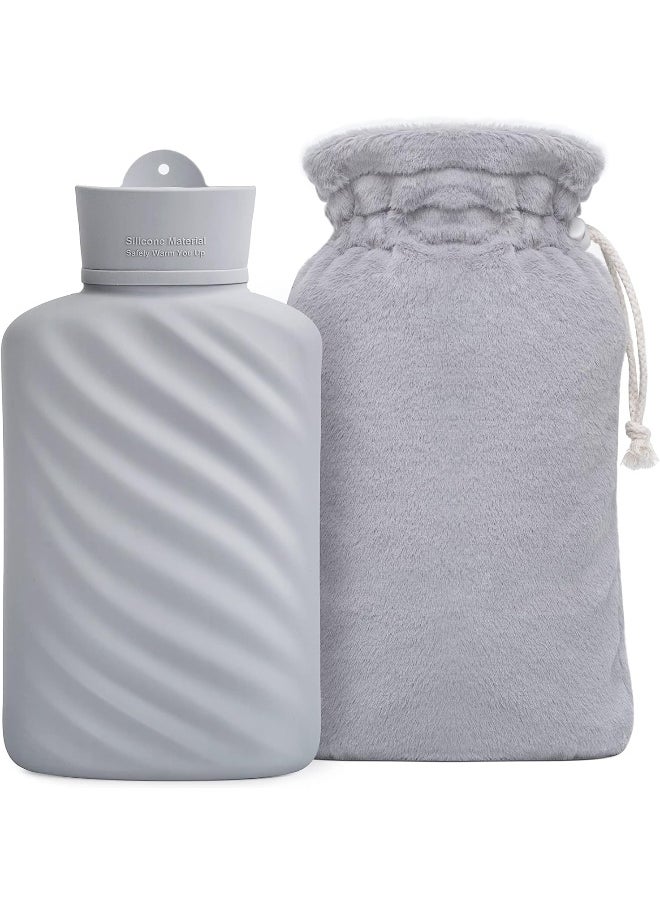 MEETRUE Microwaveable Silicone Hot Water Bottle with Cover(1 Liter) - pzsku/ZBE609A5EC95A077CDEE8Z/45/_/1740377246/f7a77e26-541f-4fc9-99b8-09e050b7903d