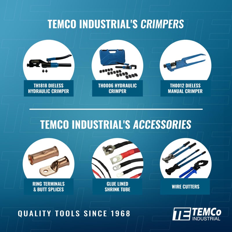 TEMCo Industrial Temco Wc0046-20' (10' Blk  10' Red) 2/0 Gauge Awg Welding Lead & Car Battery Cable Copper Wire Black + Red | Made In Usa - Image 5
