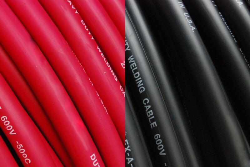 TEMCo Industrial Temco Wc0046-20' (10' Blk  10' Red) 2/0 Gauge Awg Welding Lead & Car Battery Cable Copper Wire Black + Red | Made In Usa - Image 1