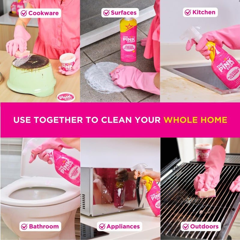Stardrops - The Pink Stuff Ultimate Bundle - Miracle Cleaning Paste, Multi-Purpose Bathroom Spray and Foam Cleaner - Image 3