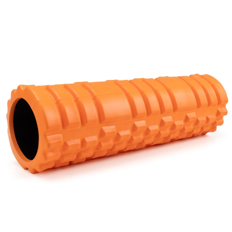 Zmarthumb Foam Roller for Deep Tissue Massager, 18" Trigger Point Foam Roller, Patented Exercise Roller for Muscle Recovery, Physical Therapy, Improves Mobility, Fitness, Yoga and Pilates (Orange) - Image 1