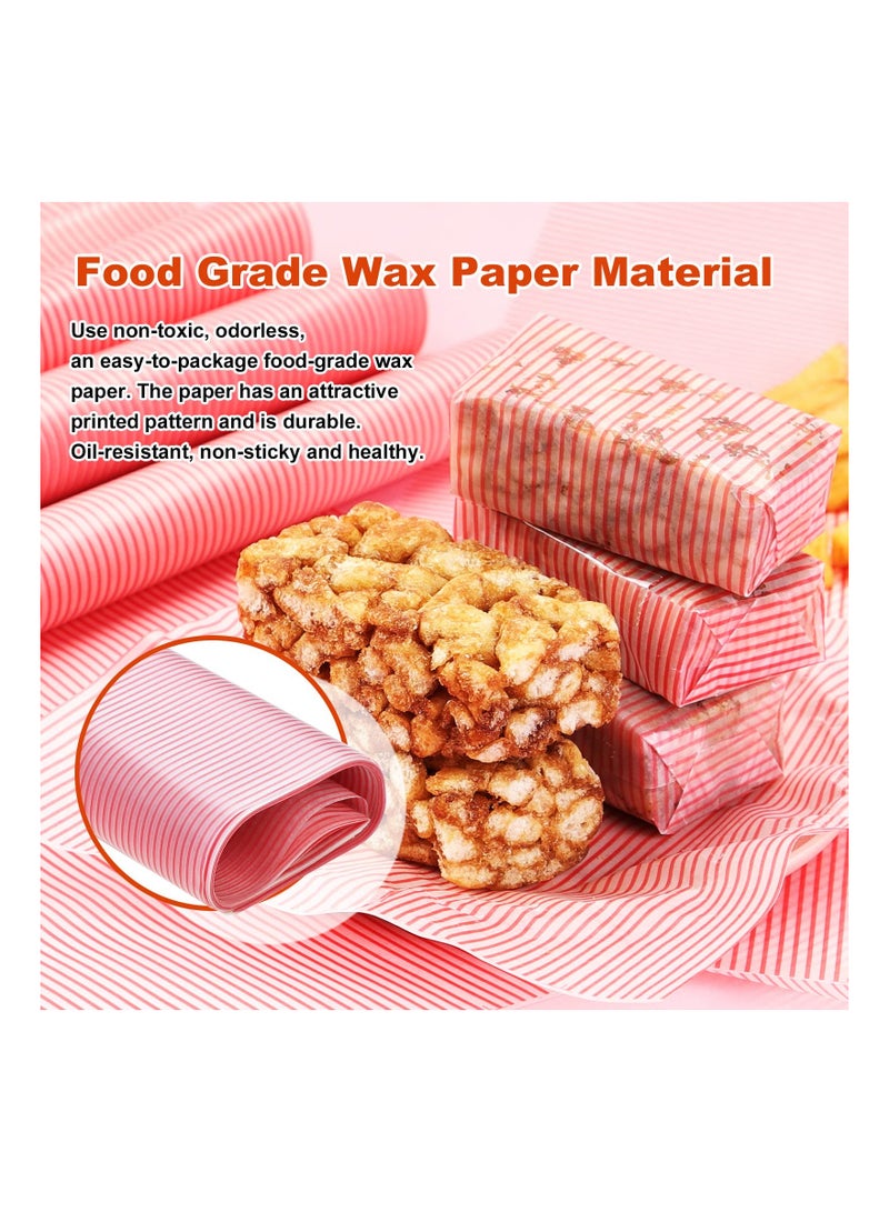SYOSI Waterproof Oilproof Wax Paper Sheets, Food Wrapping Tissue Basket Liners Deli Papers for Cake Bread Wrapper Non-Stick, for Cooked Food Packaging, Food Service Applications, Hot Dogs(100 Pcs )  - Image 2