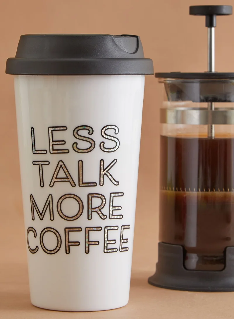 Tri-Coastal Less Talk More Coffee Flask