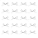 Penta Angel Bow Safety Pins 20Pcs Mini Satin Bowknot Flower Safety Charm Pins for Socks Shirts Hats Gloves Dress Shoes Crafts Decoration White - Image 2