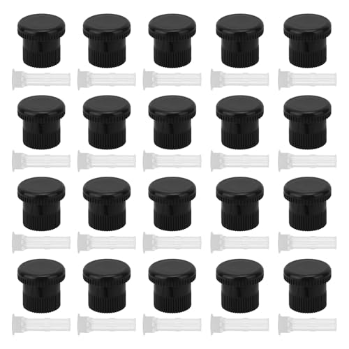 Fukaisu 20pcs Spray Shut Off Nozzle Compatible with Hunter Pro Spray PS Ultra Heads 916400sp Plastic Sprinkle Shut Off Nozzles with Filters for Prevent Unnecessary Runoff or OverIrrigationBlack - Image 1