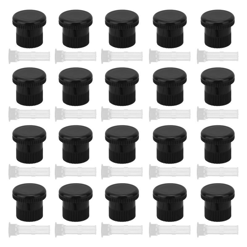 Fukaisu 20pcs Spray Shut Off Nozzle Compatible with Hunter Pro Spray PS Ultra Heads 916400sp Plastic Sprinkle Shut Off Nozzles with Filters for Prevent Unnecessary Runoff or OverIrrigationBlack - Image 2