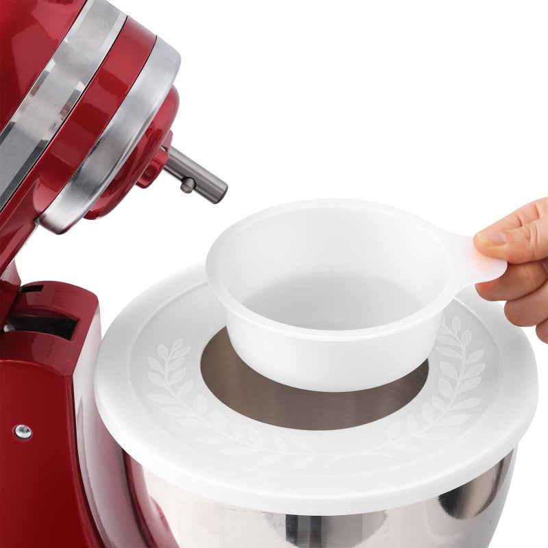Reikame Mixer Bowl Cover for KitchenAid TiltHead Stand Mixers 455 Quart Stainless Steel Bowls 2 Pack 