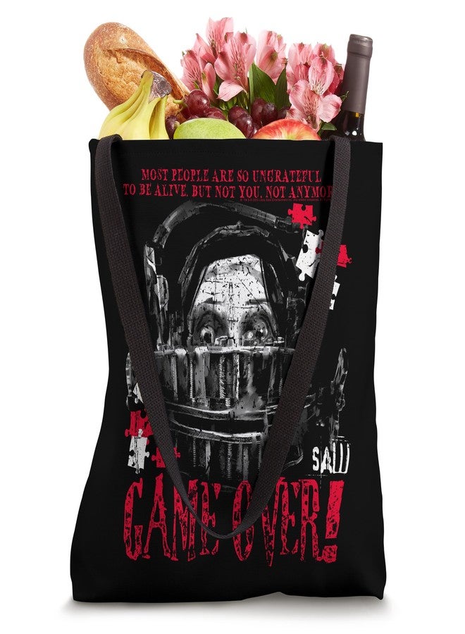 Saw Game Over Head Trap Horror Movie Tote Bag - Image 4