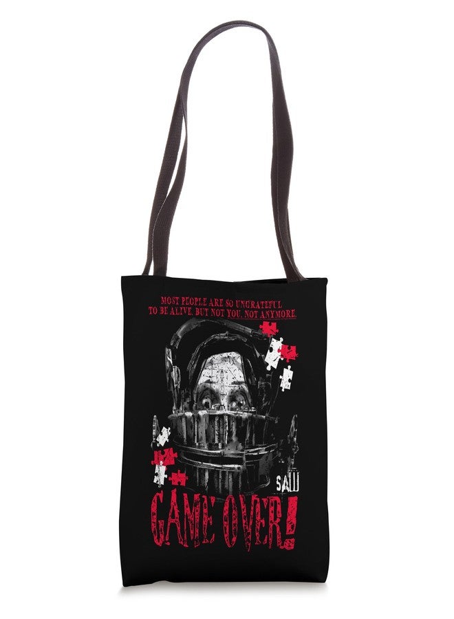 Saw Game Over Head Trap Horror Movie Tote Bag - Image 1