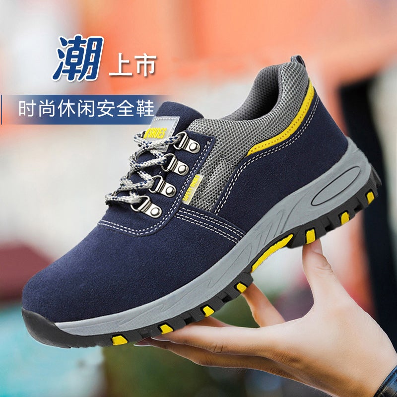 Spot Supply Of Labor Protection Shoes Men'S Steel Tote Anti-Smash Anti-Puncture Wear Lightweight Welder Non-Slip Wear-Resistant Shoes - Image 2