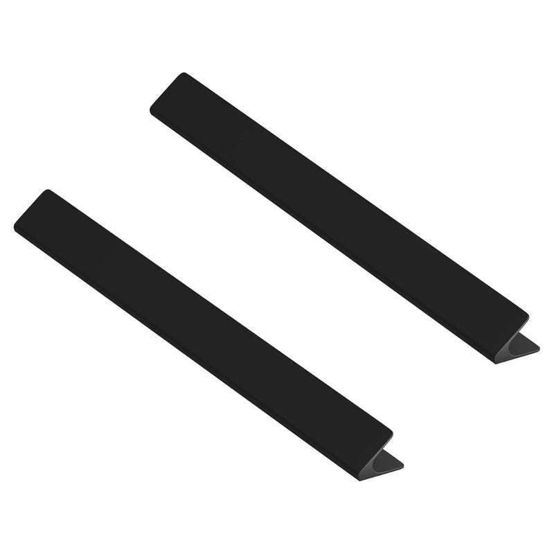 LAPO LAPO Premium Kitchen Profile Handle Cabinet Door Handle and Office Drawer Profile Handle Furniture Aluminium Finish Drawer Handle 12 Inch Black Color Pack of 2  - Image 1