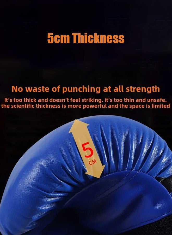 Hanayo Boxing Gloves Set 6oz Children Sports Boxing Gloves Muay Thai Kickboxing Training Gloves Breathable PU Leather Unisex Fighting Sports Boxing Gloves(White) - Image 3