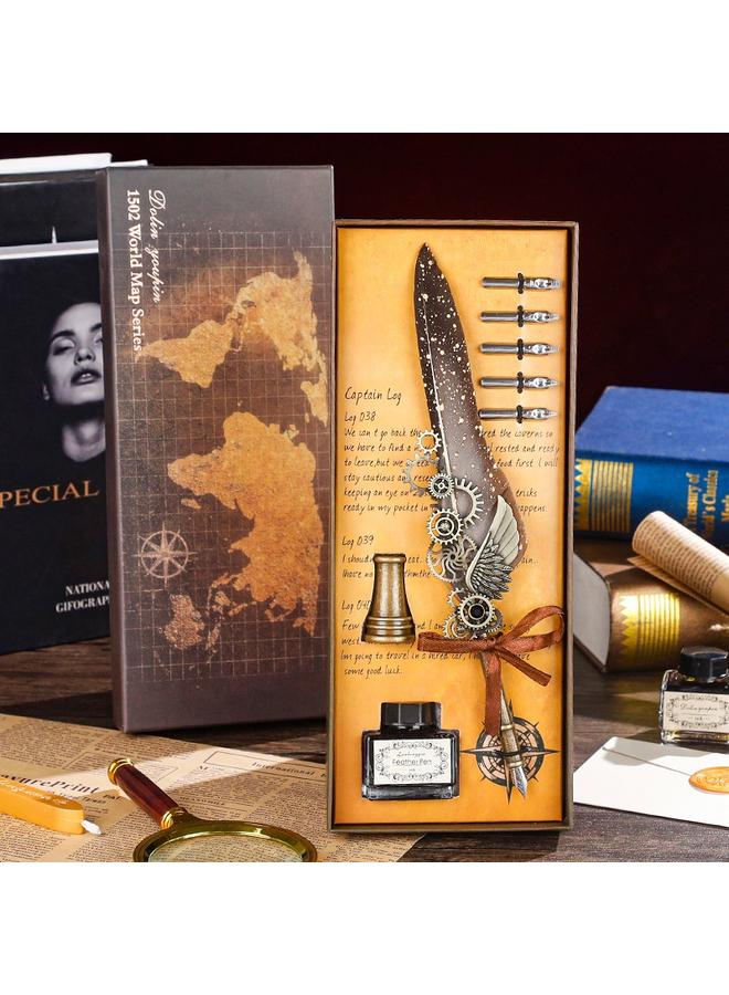 Bluejw Retro European-style Password Notebook Gift Box Hand Account Suit With Lock Hand Account Book For Boys And Girls Cute Cartoon Girls - Image 1