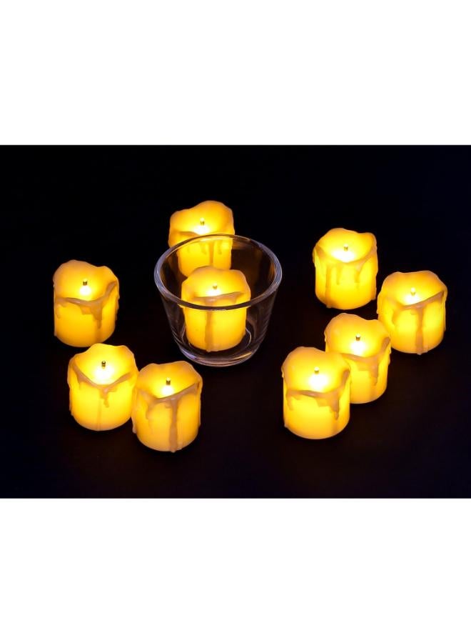 Pack Of 12 Realistic LED Votive Candles - Image 3