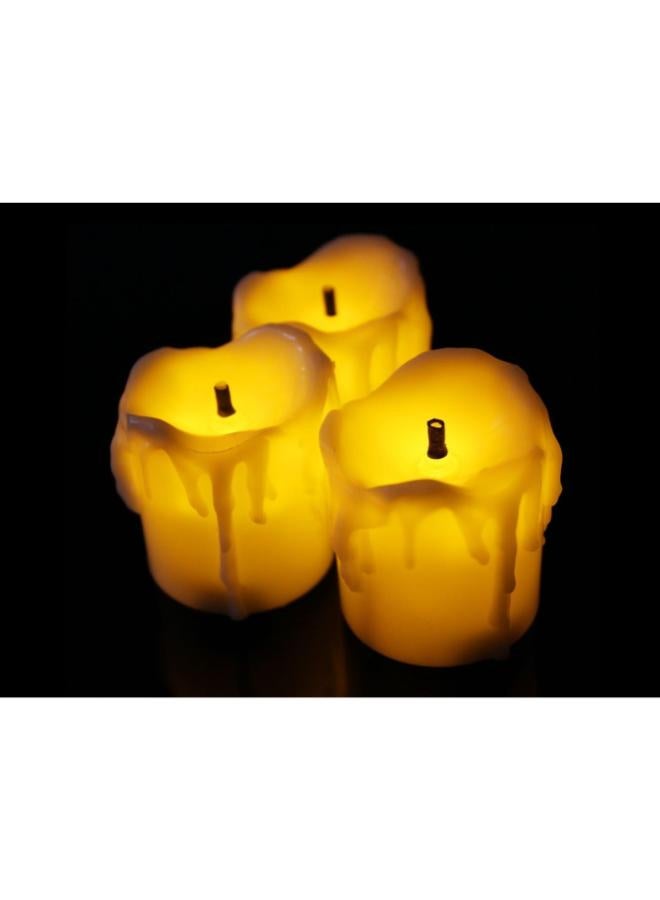 Pack Of 12 Realistic LED Votive Candles - Image 4